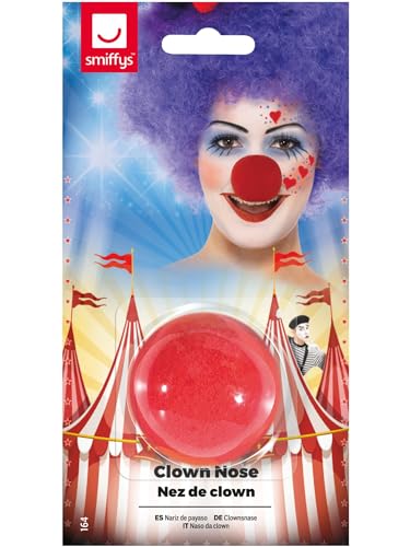 Smiffys Nez de clown, rouge, mousse Halloween, Carnaval - Jouets & Jeux en promo à 0.83€