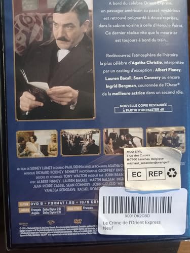 Le crime de l'orient express [FR Import] - Auto & Moto Amazon Allemagne à 5.82€