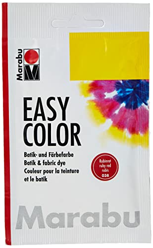 Marabu 17350022038 - Easy Color rubinrot, 25 g Batik- und... - Maison & Cuisine en promo à 0.99€
