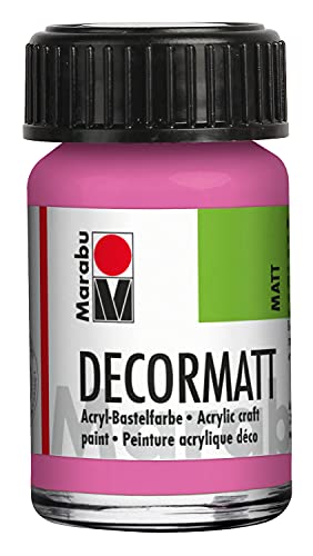 Marabu 14010039033 - Decormatt Acryl Pink 033, 15 ml... - Home & Kitchen Amazon Germany à 2.99€