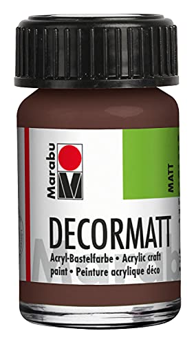 Marabu 14010039040 - Decormatt Acryl Mittelbraun 040, 15... - Maison & Cuisine Amazon Allemagne à 2.79€