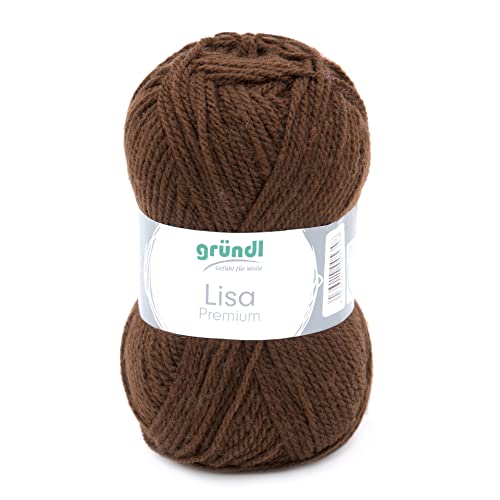 Gründl Lisa Premium Uni Yarn Hilo, Acrylic, Chocolate... - Loisirs Créatifs Amazon Espagne à 1.80€