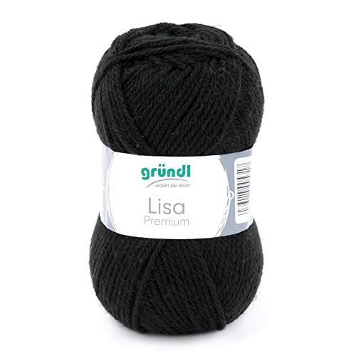 Gründl Lisa Premium Uni Yarn Hilo, Acrylic, Negra... - Loisirs Créatifs Amazon Espagne à 1.80€