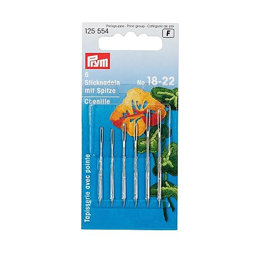 Prym Assorted Chanille Needles, Metal, Gold Eye, 10.5 x 5 x... - Amazon France à 3.68€