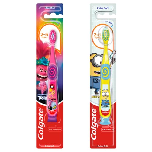 Colgate Zahnbürste Smiles für Kinder 2–6 Jahre, extra... - Jouets & Jeux en promo à 0.95€