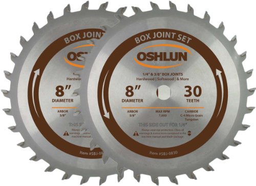 Oshlun 8-Inch Box and Finger Joint Set - Tungsten Carbide... - Auto & Moto en promo à 32.41€