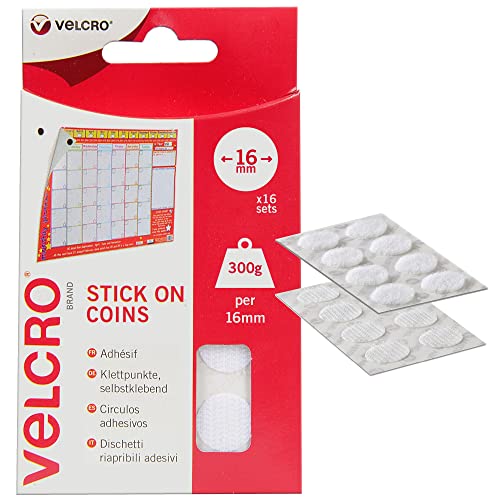 VELCRO Brand Stick On Coins Double Sided Hook & Loop Self... - Home & Kitchen Amazon UK à 2.00€