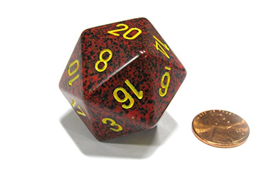 Chessex Compteur Jumbo D20 - Dés mouchetés 34 mm : Mercure - Jouets & Jeux Amazon France à 43.65€