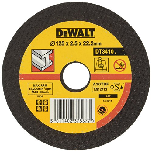 DeWalt DT3410-QZ Ts. 125x22.2x2.5 A30T BF gerade Metall - Bricolage & Outils Amazon Allemagne à 1.84€