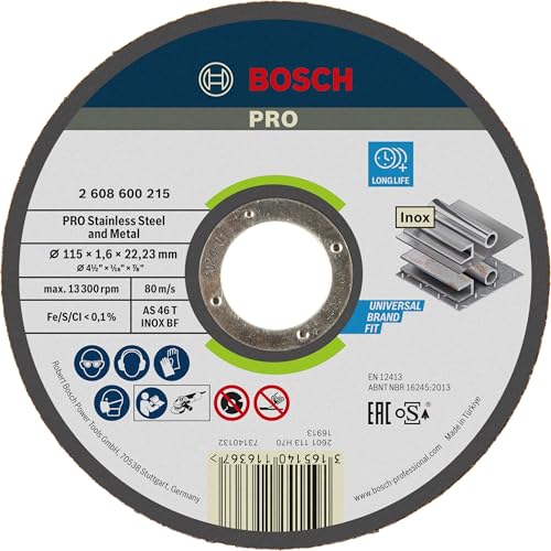 Bosch 1x PRO Stainess Steel and Metal Longlife Cutting Disc... - Bricolage & Outils Amazon Royaume-Uni à 1.88€