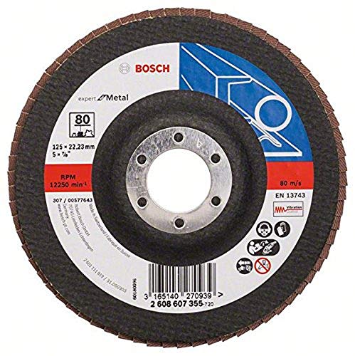 Bosch 2 608 607 355 - Disco de láminas - 125 mm, 22,23 mm... - Bricolage & Outils Amazon Espagne à 2.65€