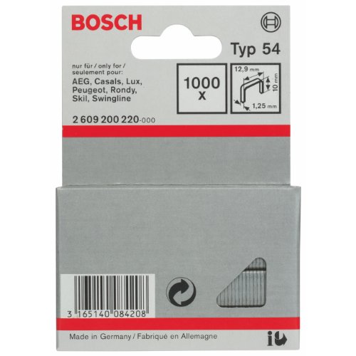 Bosch Accessories 2609200220 - Grapa tipo 54: 12,9x 1,25mm:... - DIY & Tools Amazon Italy à 6.30€