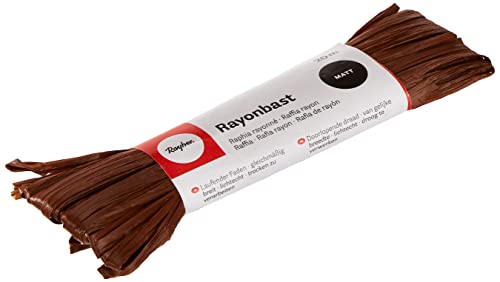 RAYHER HOBBY Rafia Rayón 20 m Color Marrón Oscuro - Amazon Espagne à 3.48€
