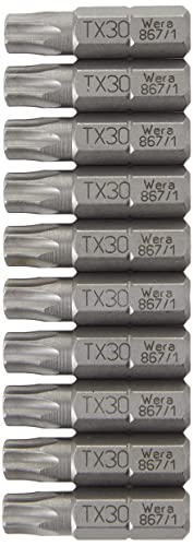 Wera 05072411001 867/1 DIY Puntas TORX®, TX 30 x 25 mm, 10... - DIY & Tools Amazon Spain à 6.82€