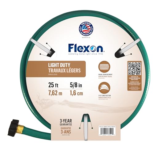 Flexon 5/8 Zoll von 25-foot verstärkt Gartenschlauch fr5825 - Home & Kitchen Amazon Germany à 10.93€