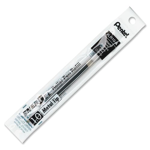 Pentel LR10-A Recharge encre gel Pointe métal 1 mm Noir - Fournitures Bureau en promo à 1.59€