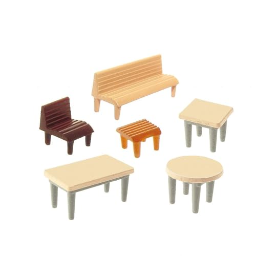 Faller - F272440 - Modélisme - Tables + Chaises + Bancs - Jouets & Jeux Amazon France à 15.18€