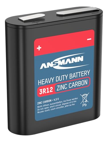 Ansmann 4,5 V 3R12 Zink-Kohle-Hochleistungsbatterie, 62 mm... - Sports & Fitness Amazon Allemagne à 2.49€