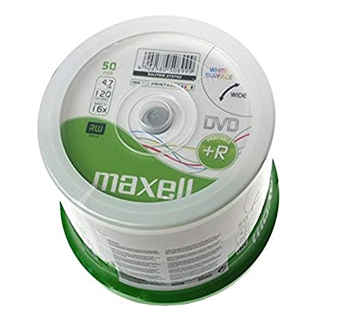 Maxell Campana 50 Dvd+R 16X Printable - High-Tech & Électronique Amazon Italie à 18.76€