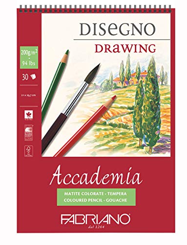 Fabriano Accadem Dess Papier à dessin A4 21 x 29,7 cm Blanc - Jardin & Extérieur Amazon France à 6.10€