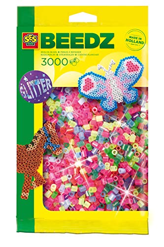 SES-Creative 774 Perle da Stirare Assortite Glitter, 3000... - Loisirs Créatifs Amazon Italie à 4.89€