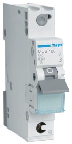 Hager mcs106 C-Type 1P 1 Module (S) Circuit Breaker –... - Maison & Cuisine Amazon Royaume-Uni à 9.16€