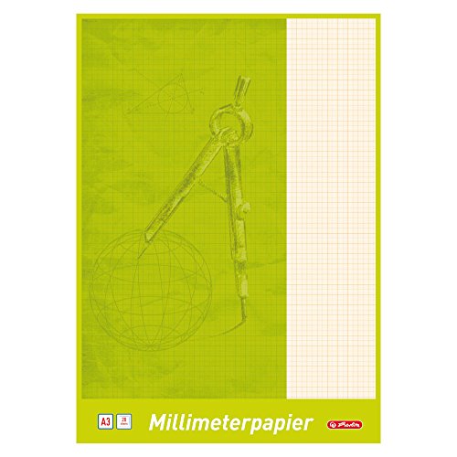 Herlitz 690305 Bloc de feuilles de papier millimétré A3, 20... - Maison & Cuisine en promo à 5.19€