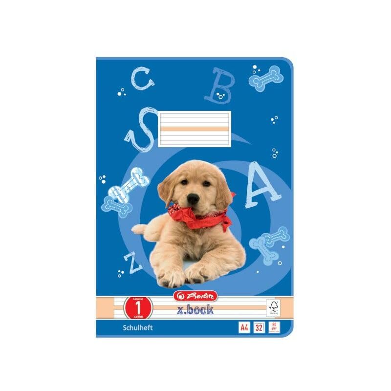 herlitz Hefte A4/32 Lin.01 farb.htg.FSC - Maison & Cuisine en promo à 2.25€