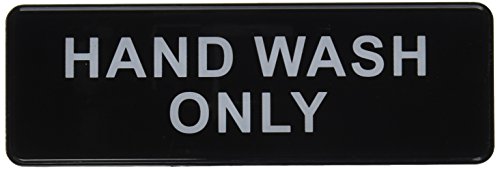 Winco SGN-303 Sign, 3-Inch by 9-Inch, Hand Wash Only - Bon plan à 7.12€