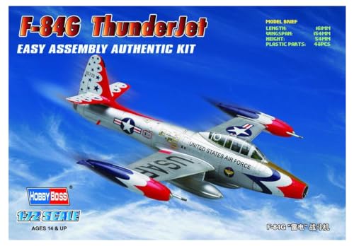 Hobbyboss Modèle F-84G Thunderstreak à l'échelle 1:72 - Jouets & Jeux Amazon France à 11.44€