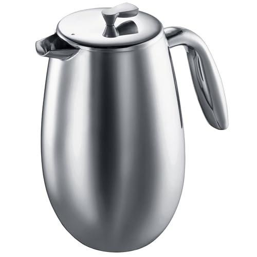 Bodum Cafetière à Piston Double Paroi Columbia - 1L / 8... en promo à 54,95€ (-44%) sur Amazon FR