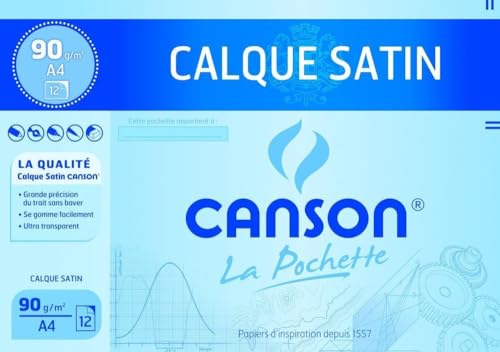 CANSON Zeichenpapier, satiniert, DIN A4, 90/95 g/qm - Fournitures Bureau Amazon Espagne à 7.30€