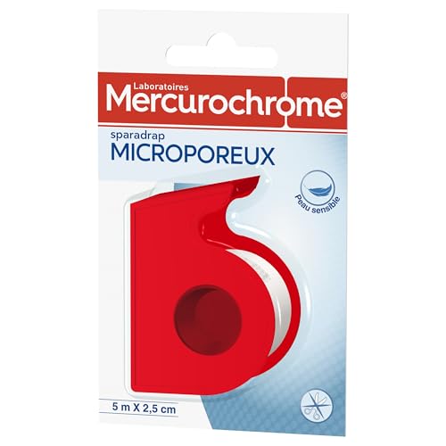 Mercurochrome Sparadrap, mikroporös, 5 m x 2,5 cm - Santé & Bien-être Amazon Allemagne à 5.29€