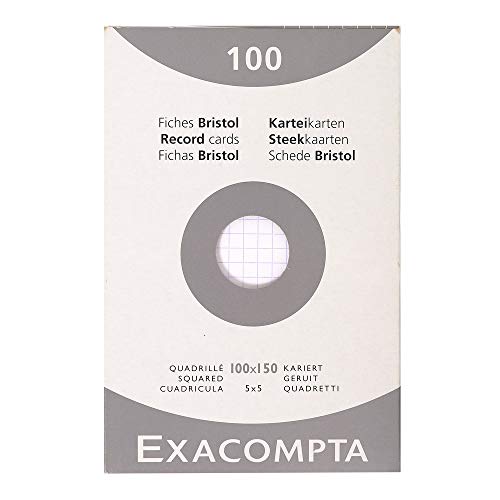 Exacompta - Réf. 13202E - Étui de 100 fiches bristol... - Fournitures Bureau Amazon France à 2.67€