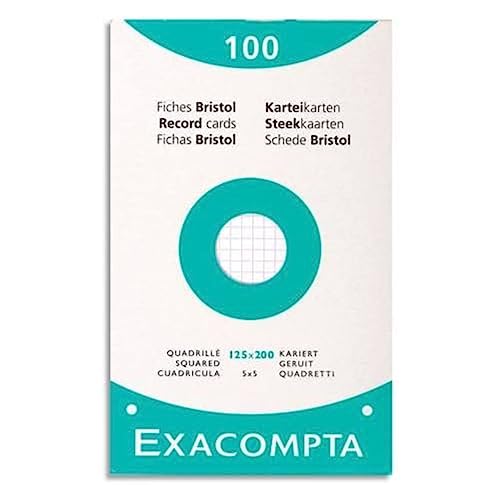 Exacompta - Réf. 13603E - Étui de 100 fiches bristol... - Auto & Moto Amazon France à 4.50€