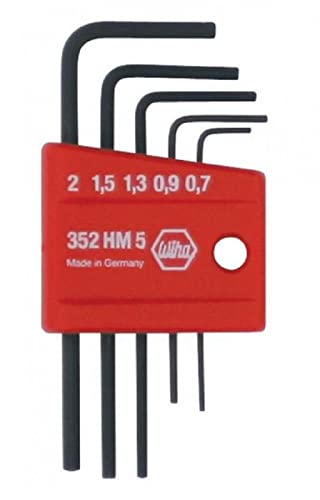 Wiha 35392 5-piece Micro Metric Short Arm Hex Key Set in... - Bricolage & Outils Amazon France à 11.76€