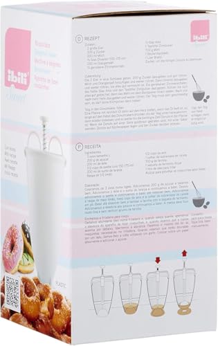 Ibili Teigspender aus Kunststoff, weiß, 23 x 10 x 10 cm - Home & Kitchen Amazon Germany à 9.53€