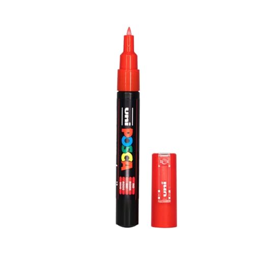 UNI-BALL Marqueur peinture POSCA PC-1MC- Rouge - Tech & Electronics Amazon France à 3.79€