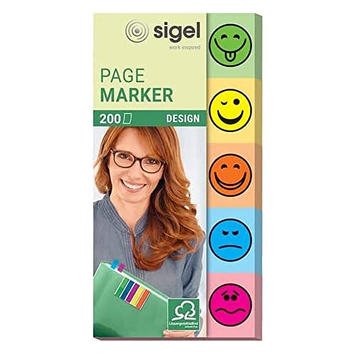 SIGEL HN502 Haftmarker Design Smileys aus Papier, 200... - Auto & Moto Amazon Allemagne à 3.00€
