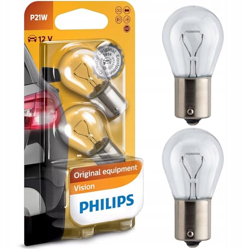 Philips Vision P21W, Lampe De Signalisation, Blister De 2 - Maison & Cuisine en promo à 2.95€