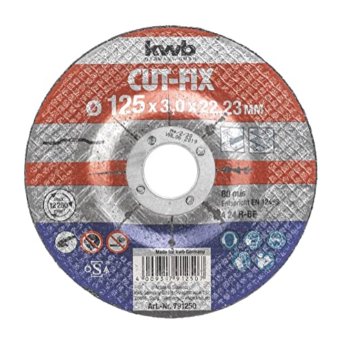 kwb Disque de coupe Cut-Fix 791 250 (125 x 22, coudée... - Bricolage & Outils Amazon France à 2.69€