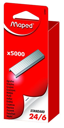 Maped Agrafes 24/6 zinguées en boite de 5000 - Fournitures Bureau Amazon France à 0.60€