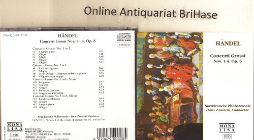 Georg Friedrich HAENDEL: Concerti Grossi NOS 9 - 12, OP 6 - Musique & Instruments Amazon Italie à 4.96€