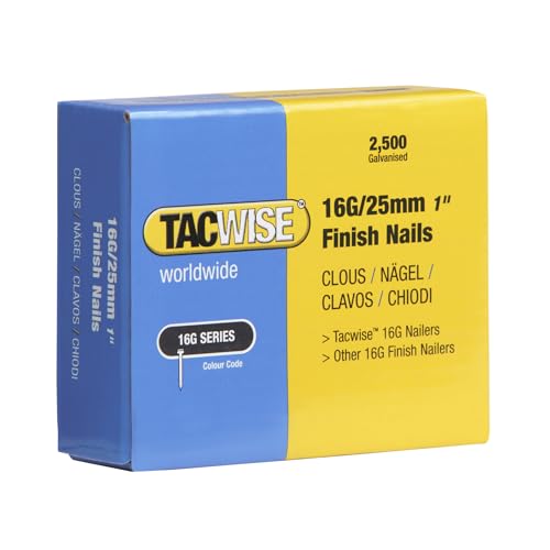 Tacwise 0666 Clous de Finition Galvanisés de Type 16G / 25... - Amazon France à 5.00€