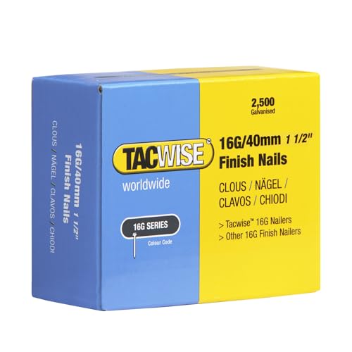 Tacwise 0319 Clous de Finition Galvanisés de Type 16G / 40... - Bricolage & Outils Amazon France à 7.90€