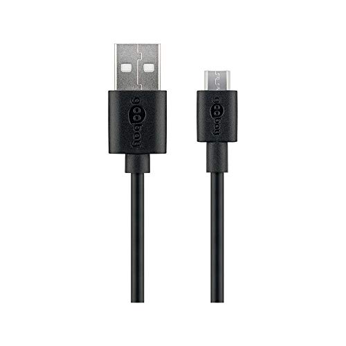 Goobay 46800 Micro USB Charging and Sync Cable, Black, 1m... - High-Tech & Électronique Amazon Royaume-Uni à 4.26€