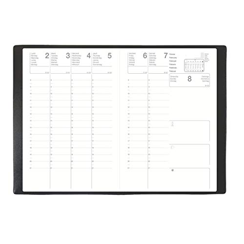 EXDI Agenda Semainier CALYPSO 10 x15 cm 1S / 2P Noir 2024 en promo à 2,72€ (-53%) sur Amazon FR