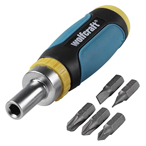 wolfcraft 1237000 - Mini-tournevis cliquet + 5 embouts - DIY & Tools Amazon France à 7.49€