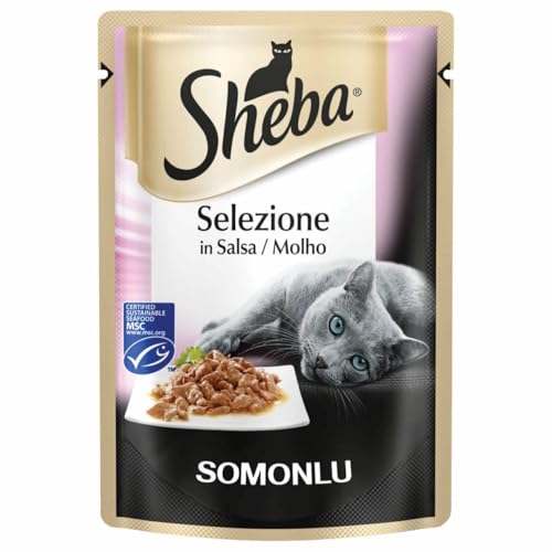 Sheba Essence Filetstreifen mit Lachs 85g - Auto & Moto Amazon Allemagne à 1.17€