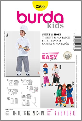 Burda Schnittmuster 2506 Gr. 104-140 - Maison & Cuisine Amazon Allemagne à 7.95€